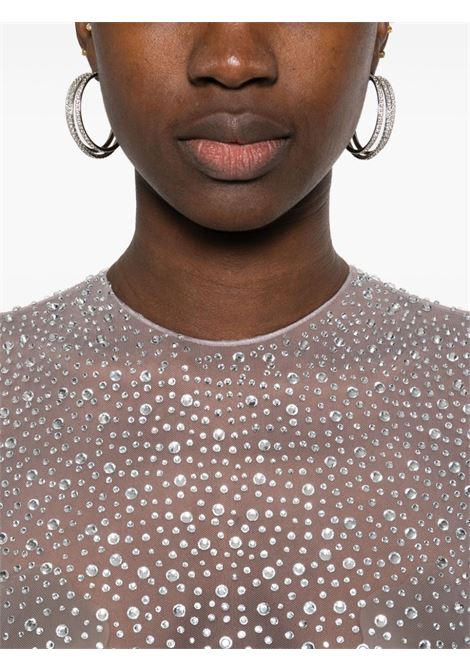 Lavender grey crystal-embellished bodysuit Alex perry - women ALEX PERRY | BY043GRY